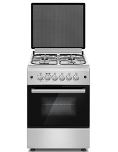 FEMA FREE STANDING COOKER - GAS BURNER/GAS OVEN WITH GRILL,ROTISSERI,TRAY & GRID F5N40G2-SS